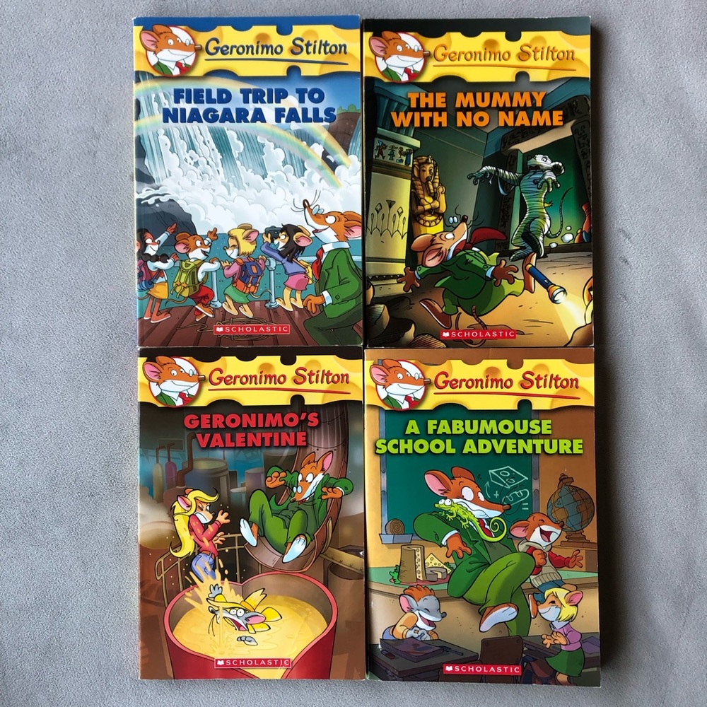 Set of 4 ~ Geronimo Stilton ~ #24, 26, 36, 38